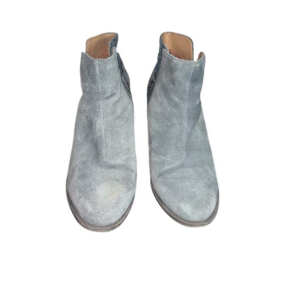 Vionic Naomi Snake Gray Suede Snakeskin Ankle Boots Size 7.5 - Picture 4 of 13